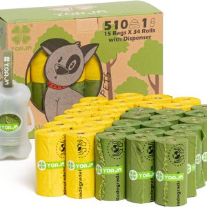 YORJA bolsas para excrementos de perro 510 unidades reseña